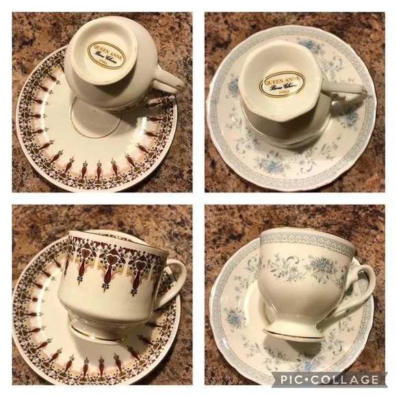 Teacup and saucers 2 Sets Lot - Picture 1 of 5